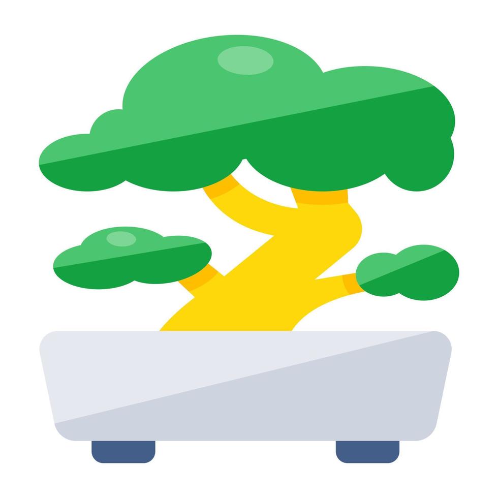 een uniek ontwerp icoon van bonsai boom vector
