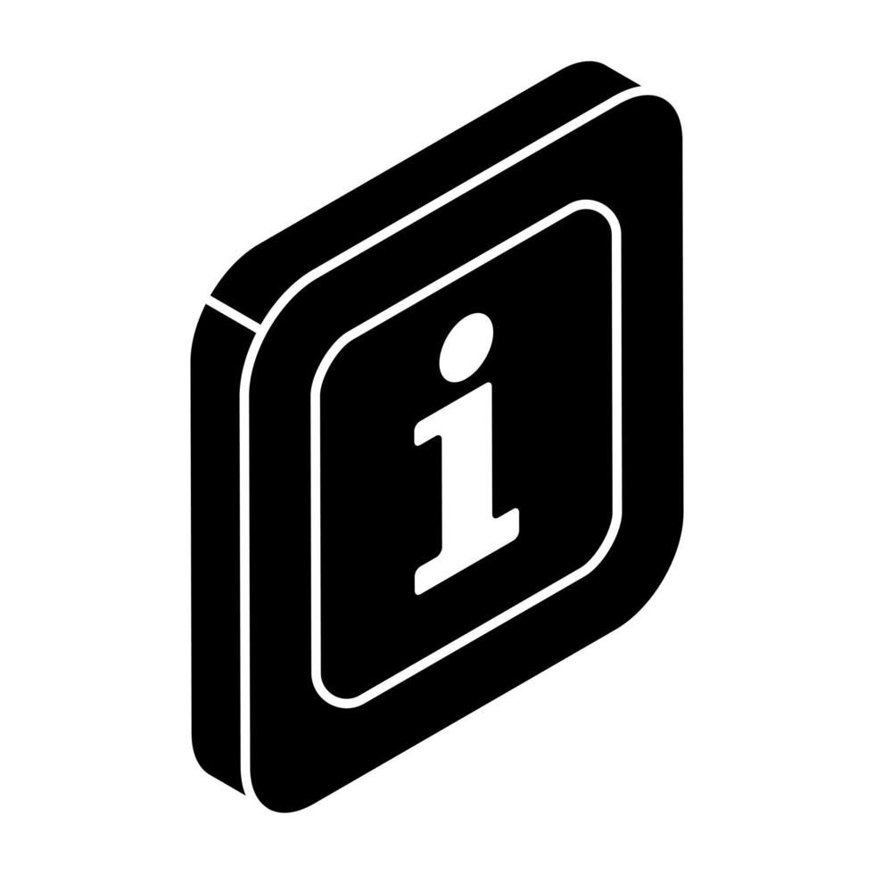 modieus ontwerp icoon van info teken vector