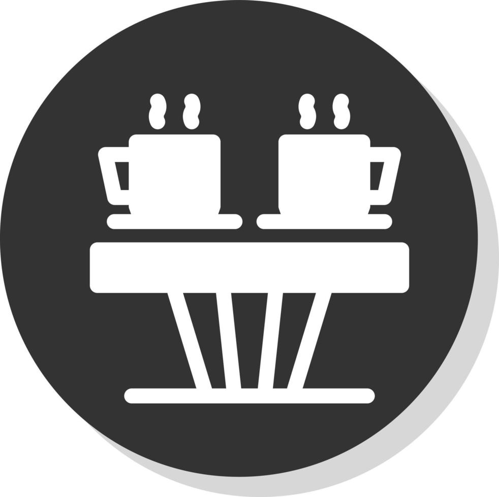 koffie tafel vector icoon ontwerp