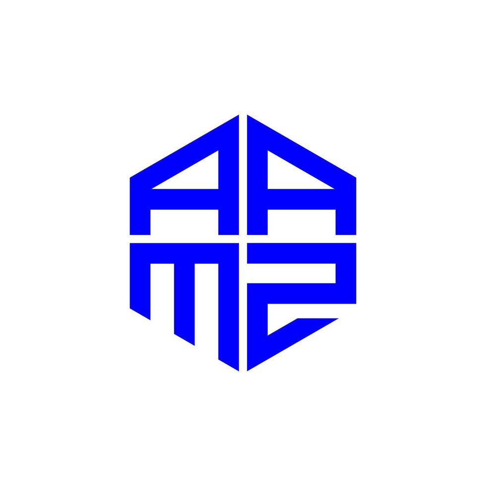aamz brief logo creatief ontwerp met vector grafisch, aamz gemakkelijk en modern logo.