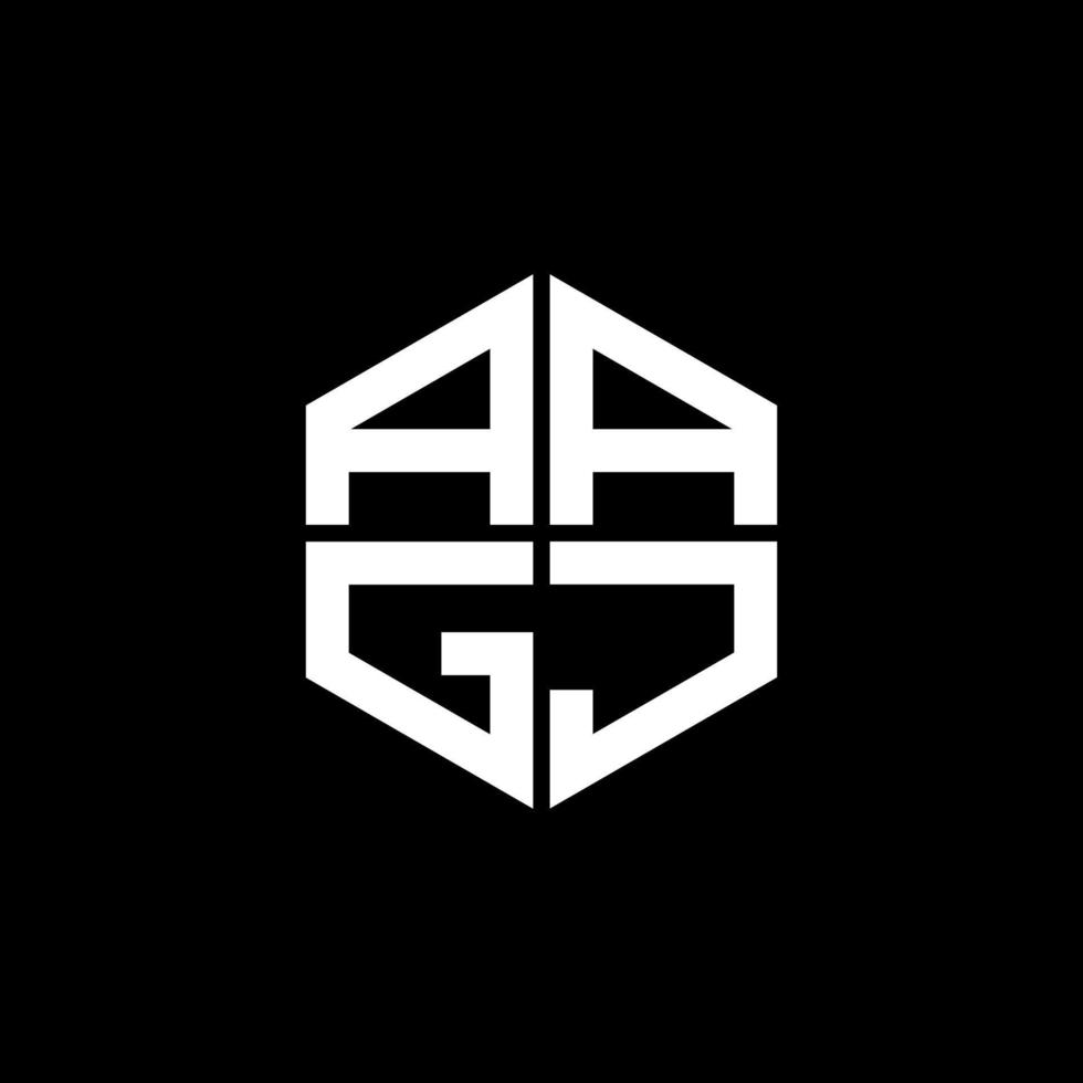 aagj brief logo creatief ontwerp met vector grafisch, aagj gemakkelijk en modern logo.