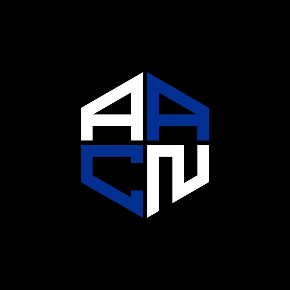 aacn brief logo creatief ontwerp met vector grafisch, aacn gemakkelijk en modern logo.
