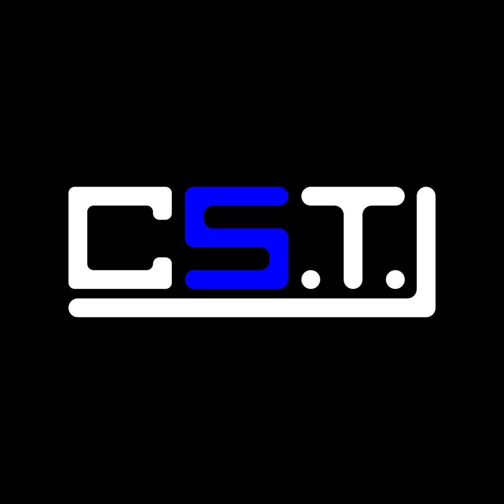 cst brief logo creatief ontwerp met vector grafisch, cst gemakkelijk en modern logo.