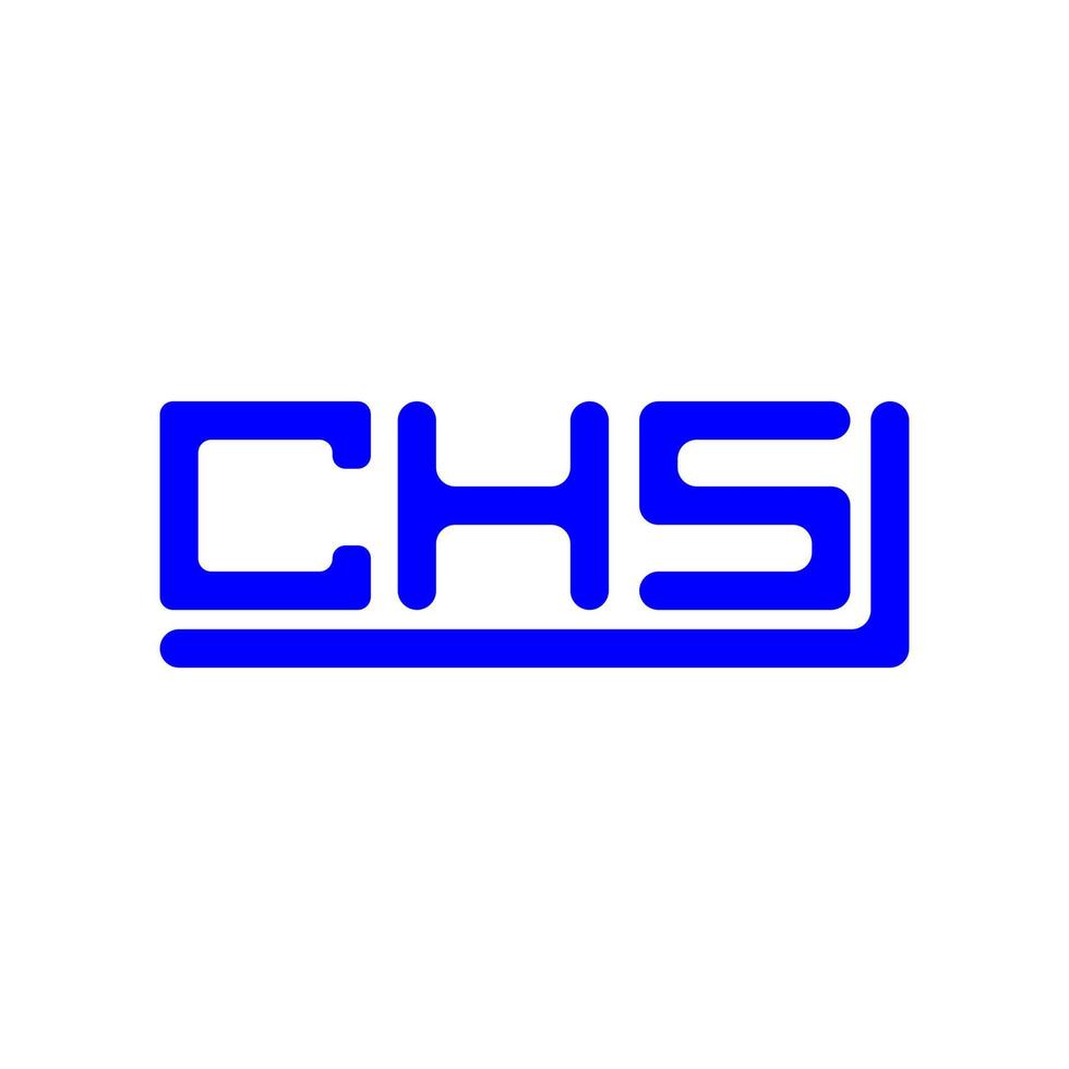 chs brief logo creatief ontwerp met vector grafisch, chs gemakkelijk en modern logo.