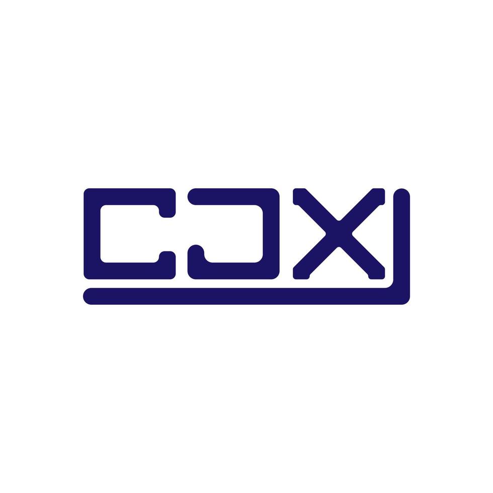 cjx brief logo creatief ontwerp met vector grafisch, cjx gemakkelijk en modern logo.