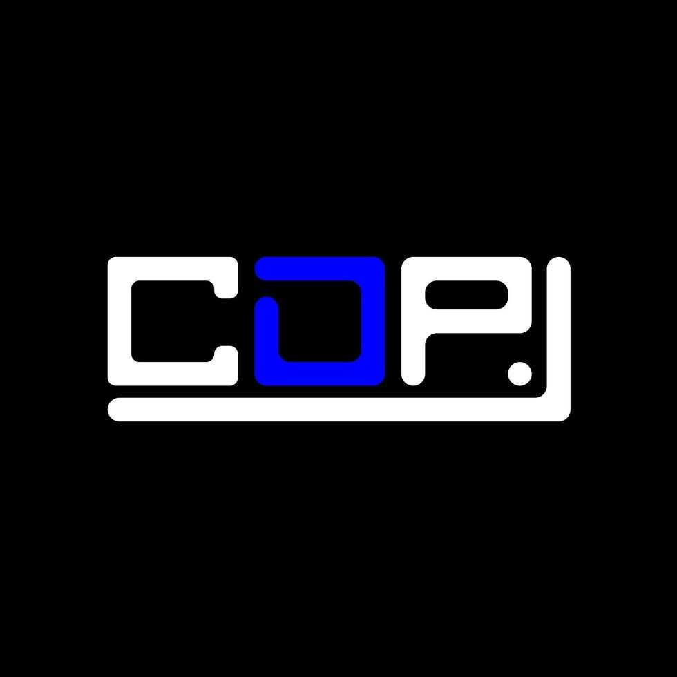 cdp brief logo creatief ontwerp met vector grafisch, cdp gemakkelijk en modern logo.