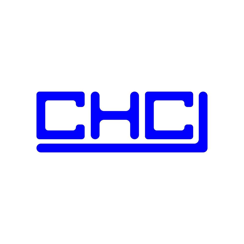 chc brief logo creatief ontwerp met vector grafisch, chc gemakkelijk en modern logo.