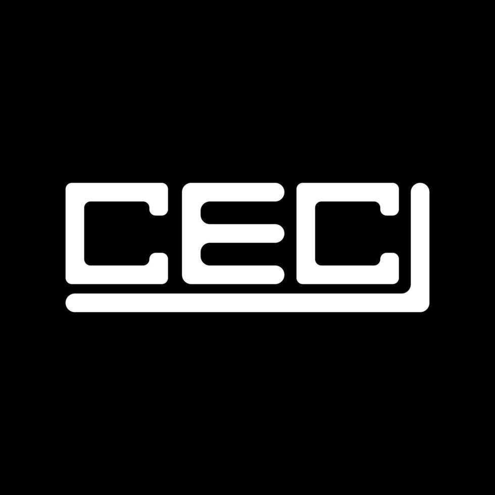 cec brief logo creatief ontwerp met vector grafisch, cec gemakkelijk en modern logo.