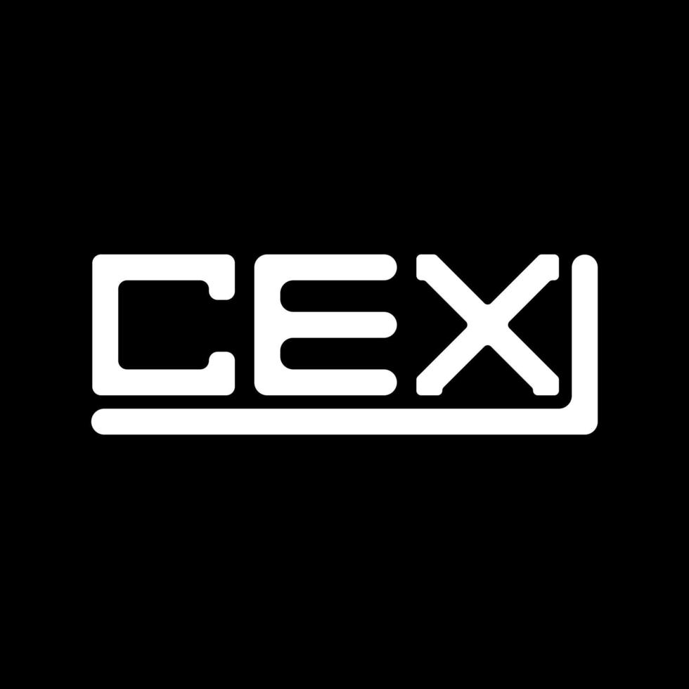 cex brief logo creatief ontwerp met vector grafisch, cex gemakkelijk en modern logo.