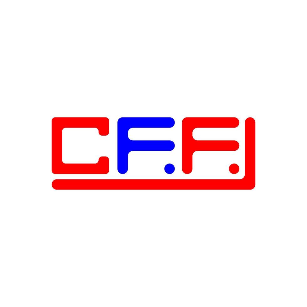 cff brief logo creatief ontwerp met vector grafisch, cff gemakkelijk en modern logo.