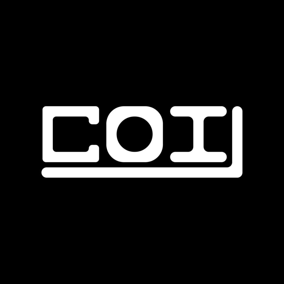 coi brief logo creatief ontwerp met vector grafisch, coi gemakkelijk en modern logo.