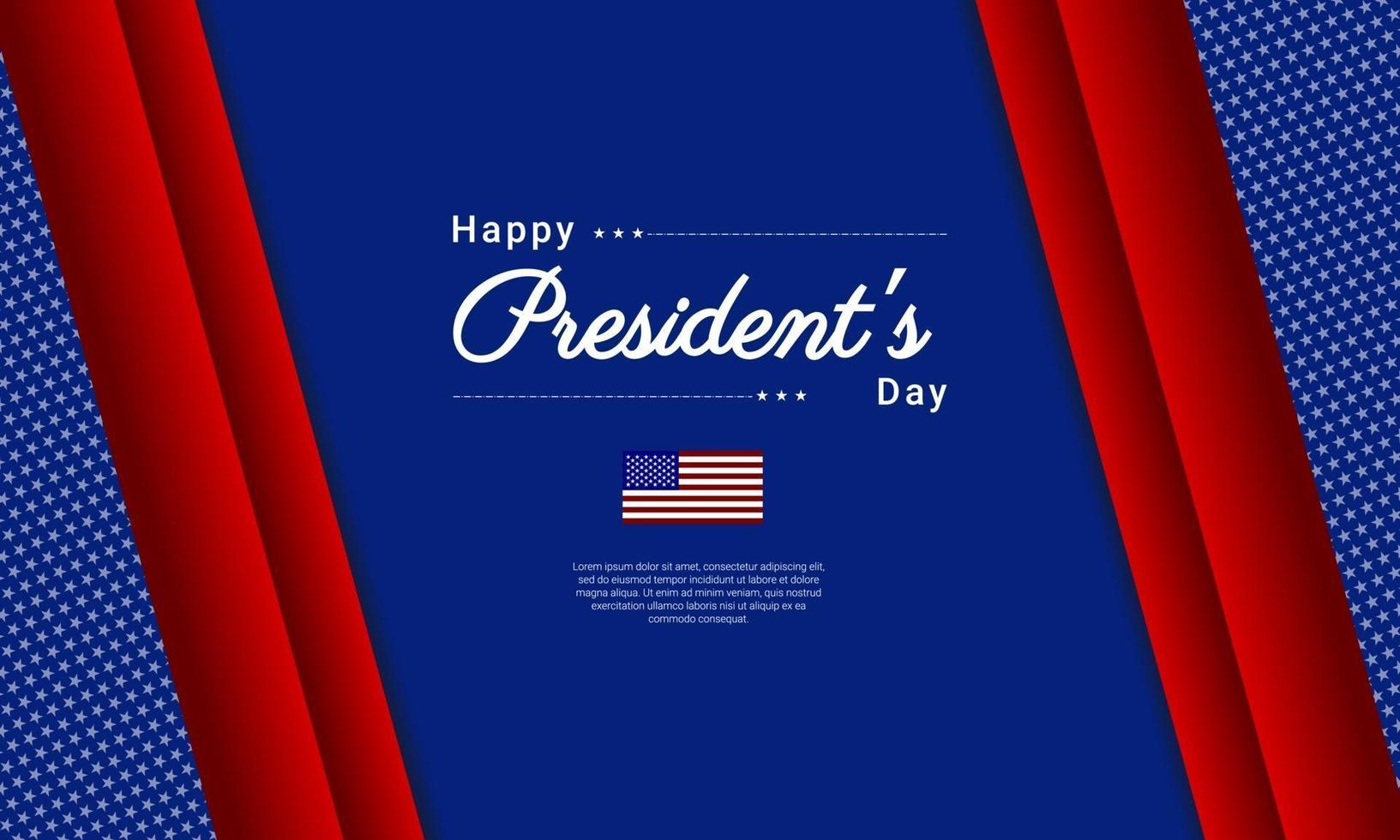 president's day achtergrond vector