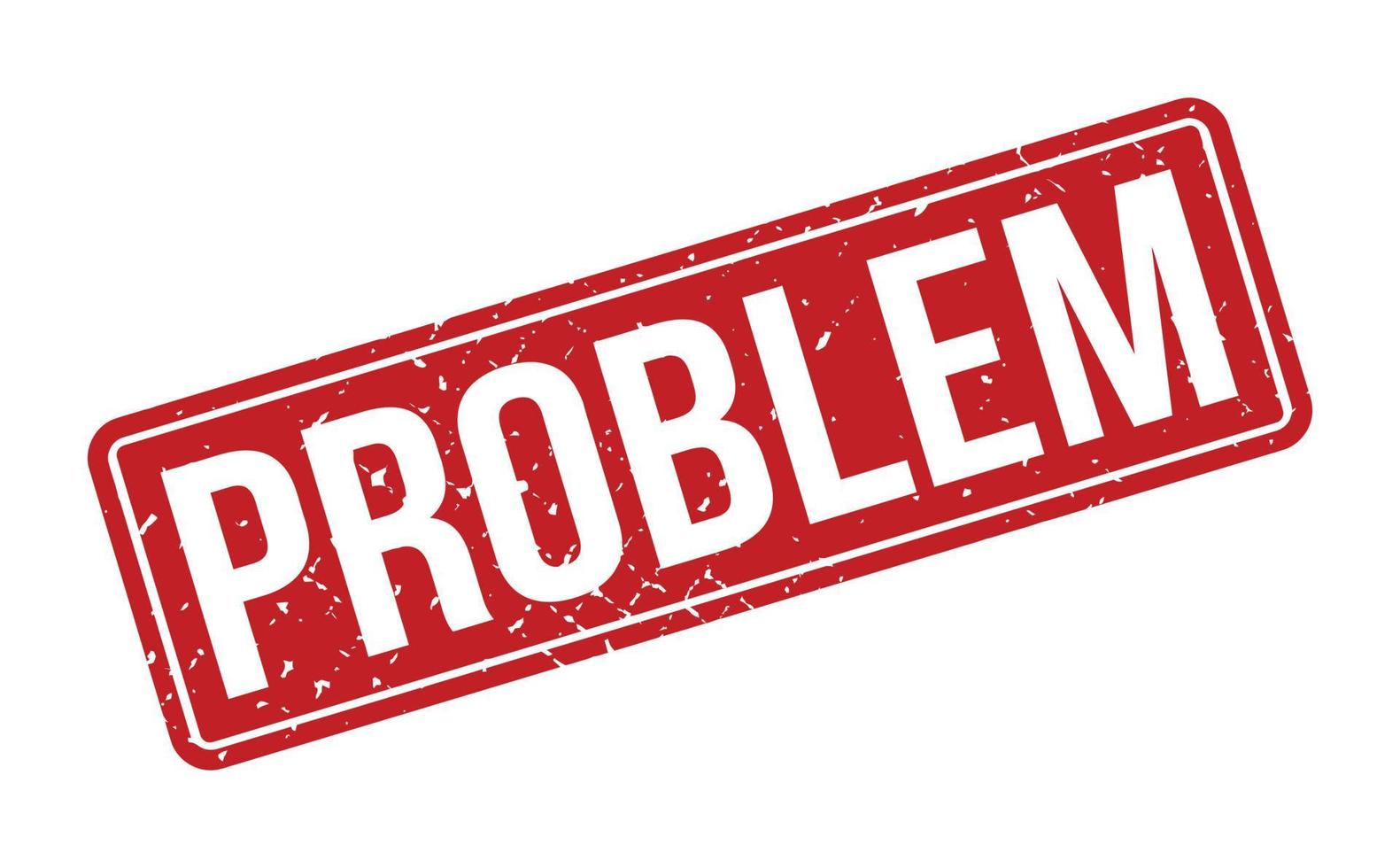 probleem rubber stempel. rood probleem rubber grunge postzegel zegel vector illustratie - vector