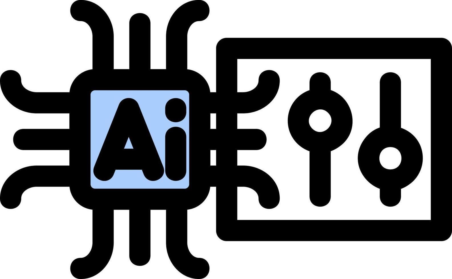 intelligent controle vector icoon ontwerp