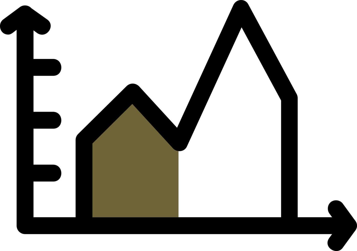 gevulde diagram vector icoon ontwerp