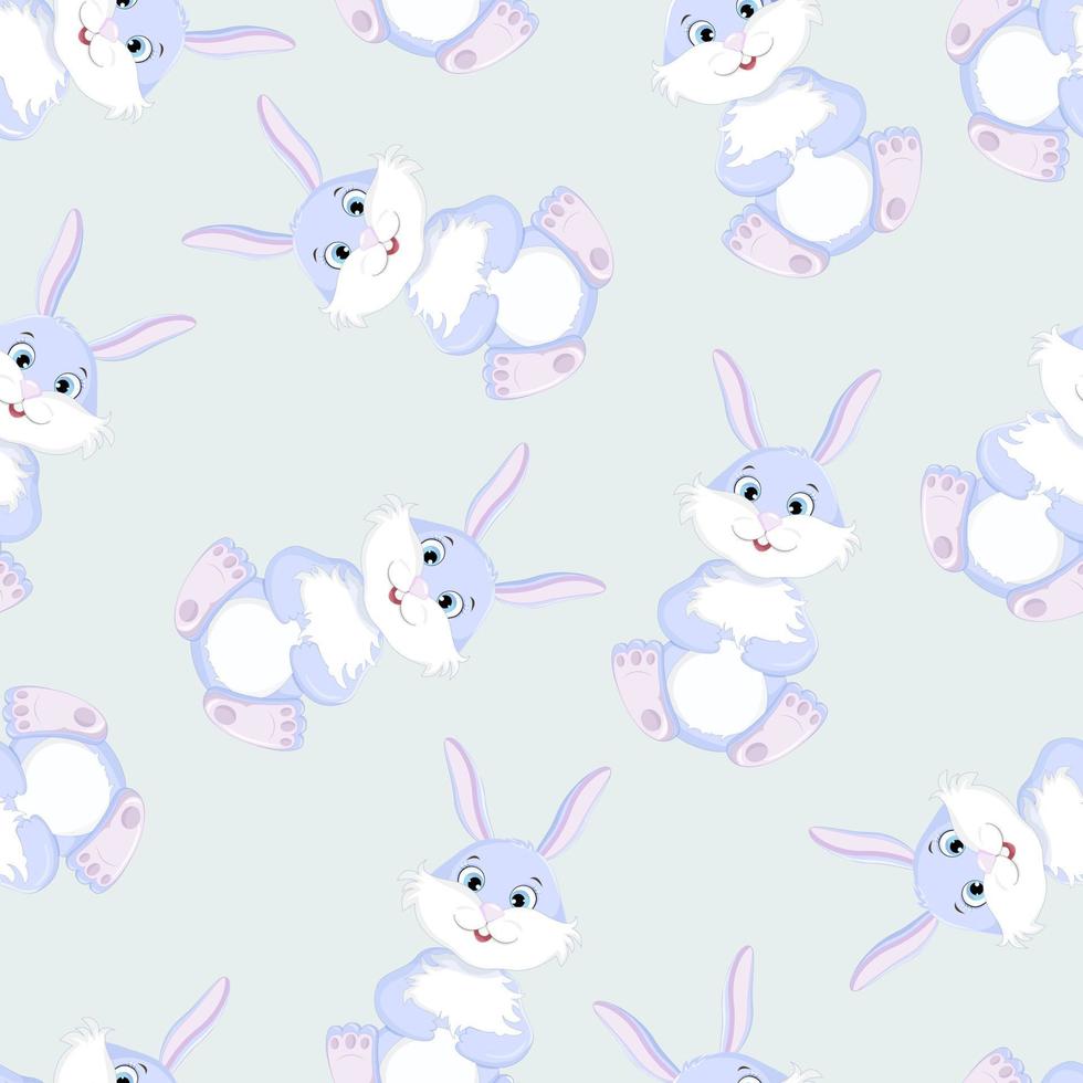 naadloos patroon met grappig konijntjes. het is goed geschikt voor omhulsel papier, kinderen textiel vector