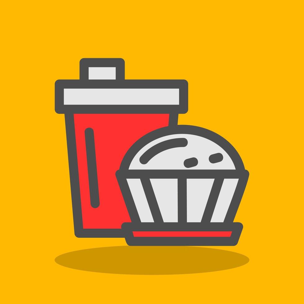 koffie muffin vector icoon ontwerp