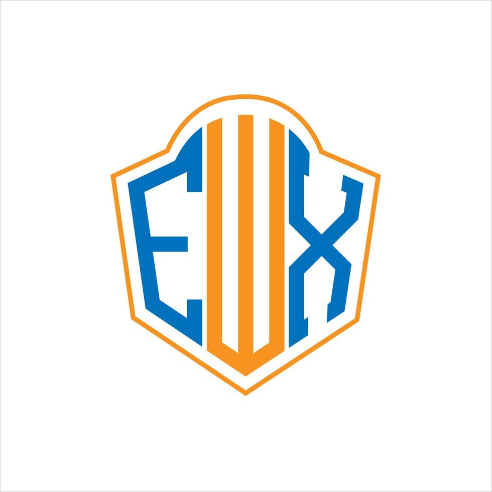 ewx abstract monogram schild logo ontwerp Aan wit achtergrond. ewx creatief initialen brief logo. vector