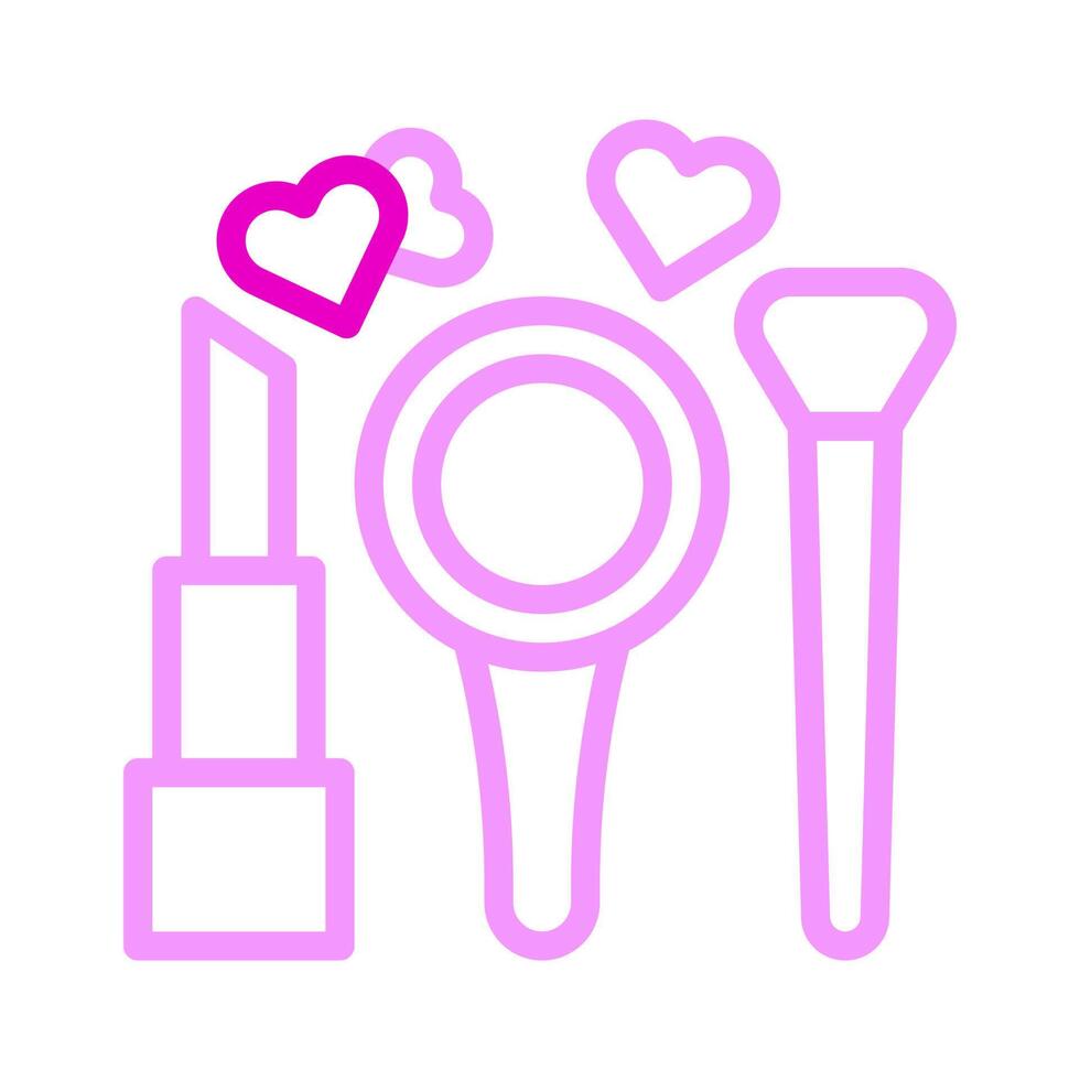 kunstmatig icoon duokleur roze stijl Valentijn illustratie vector element en symbool perfect.