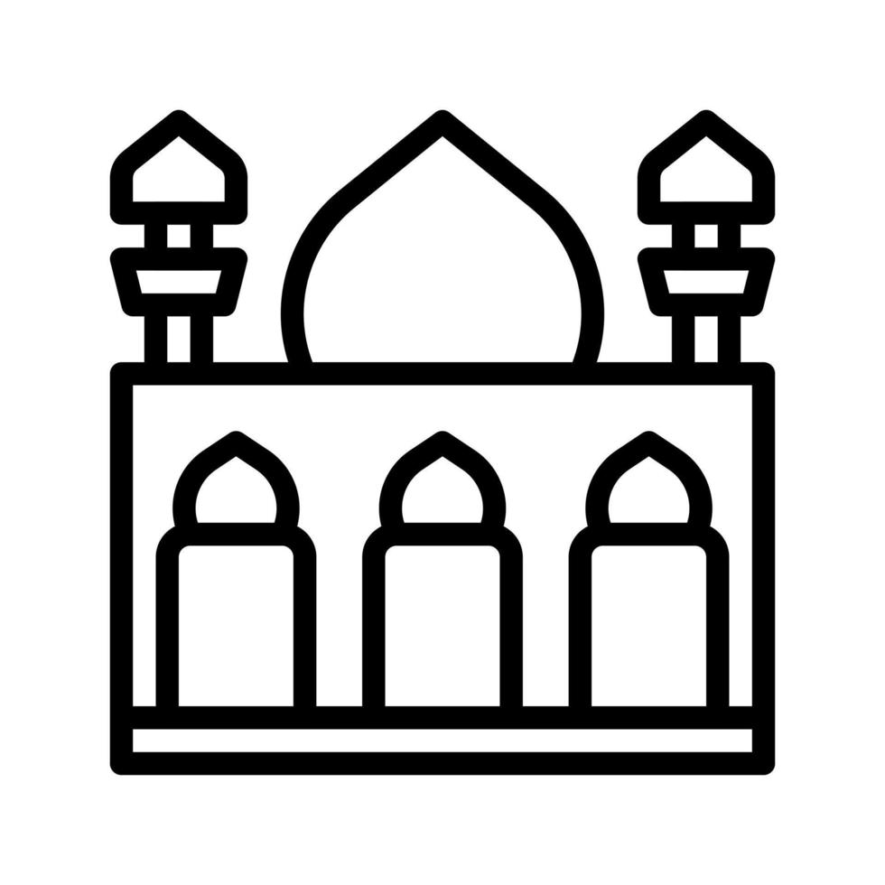 moskee icoon schets stijl Ramadan illustratie vector element en symbool perfect.
