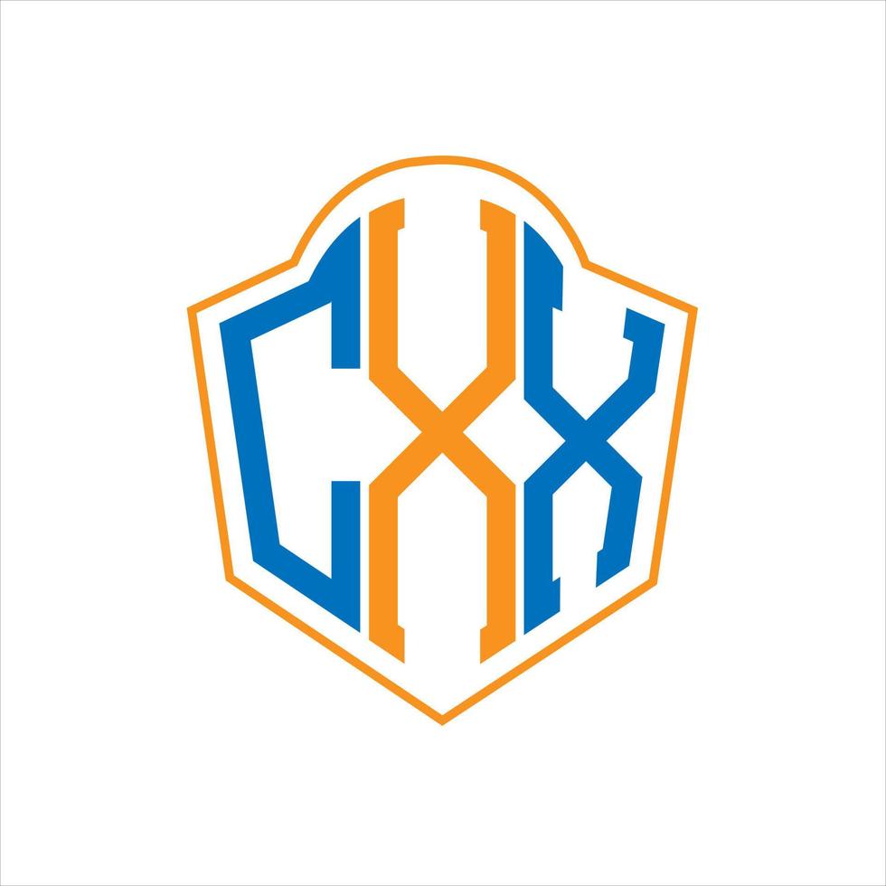cxx abstract monogram schild logo ontwerp Aan wit achtergrond. cxx creatief initialen brief logo. vector