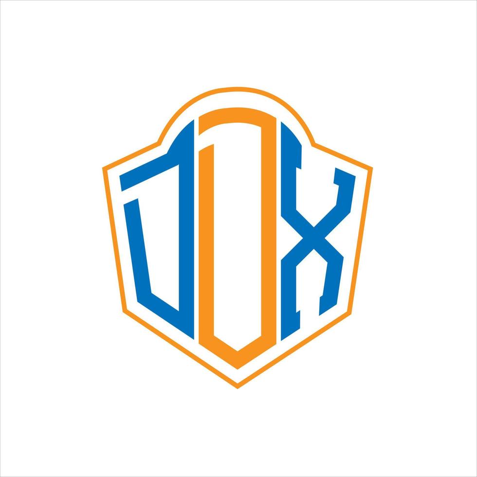 ddx abstract monogram schild logo ontwerp Aan wit achtergrond. ddx creatief initialen brief logo. vector