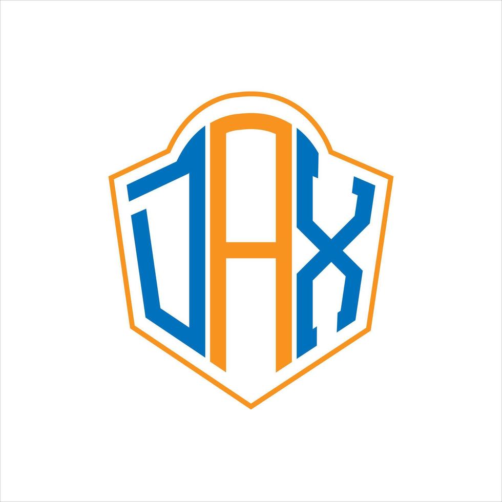 dax abstract monogram schild logo ontwerp Aan wit achtergrond. dax creatief initialen brief logo. vector