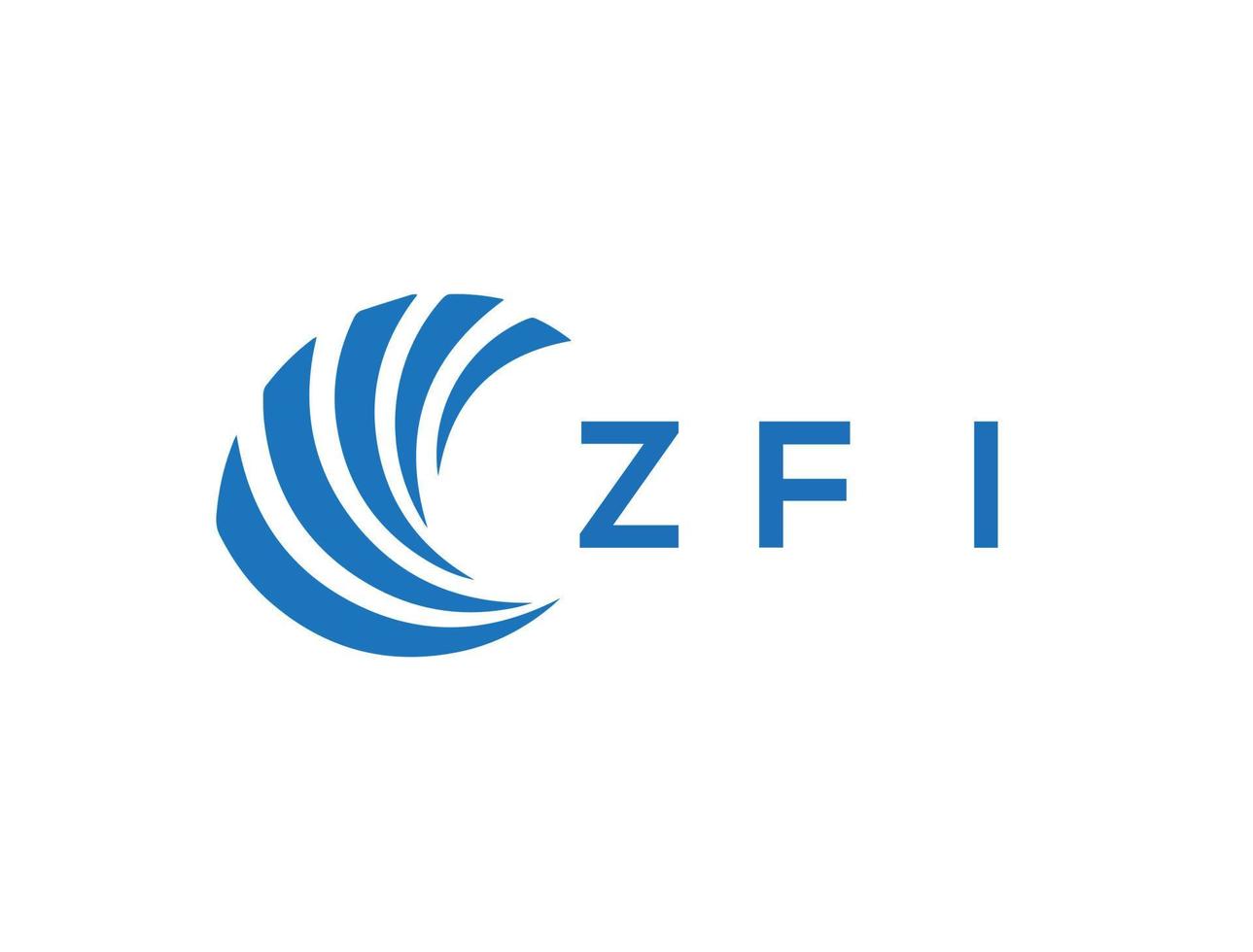 zfi brief logo ontwerp Aan wit achtergrond. zfi creatief cirkel brief logo concept. zfi brief ontwerp. vector