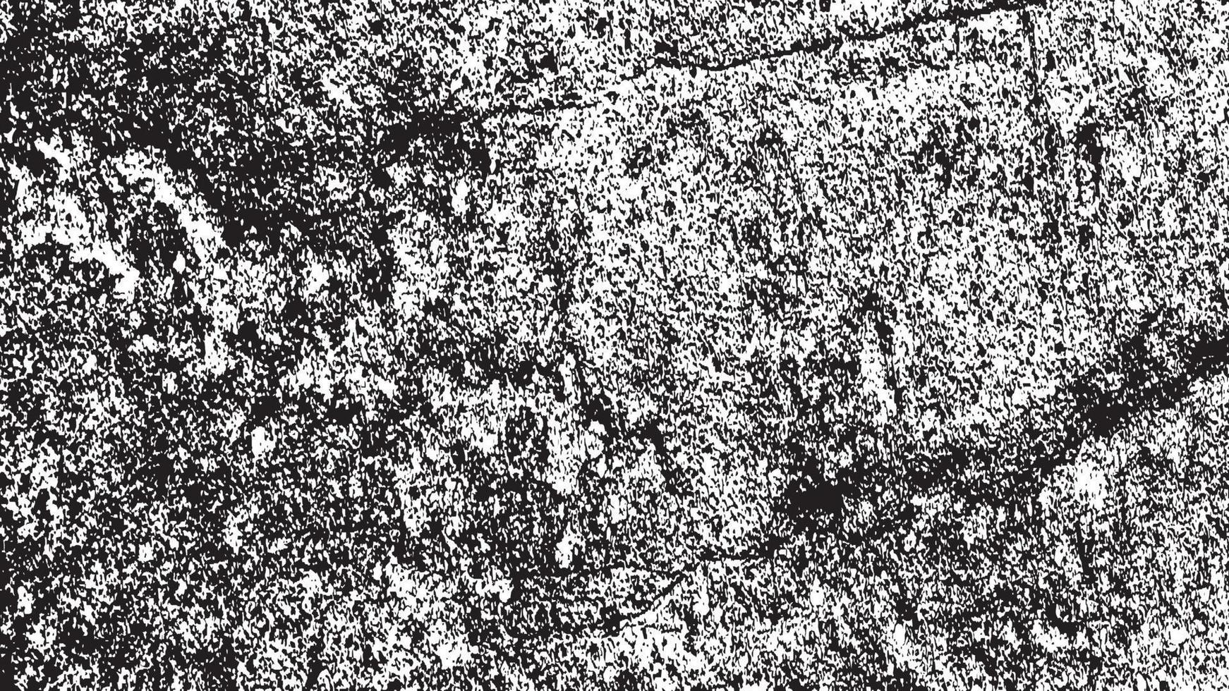 verontrust bedekking textuur, grunge achtergrond zwart wit abstract, vector verontrust aarde, structuur van chips, scheuren, krassen, slijtage, stof, aarde.