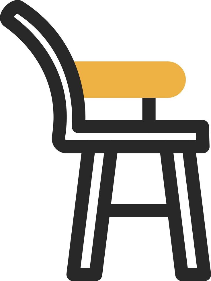 hoog stoel vector icoon ontwerp