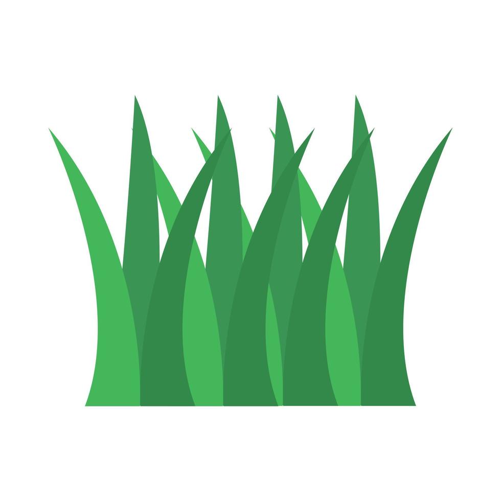 vers groen gras. vector vlak illustratie