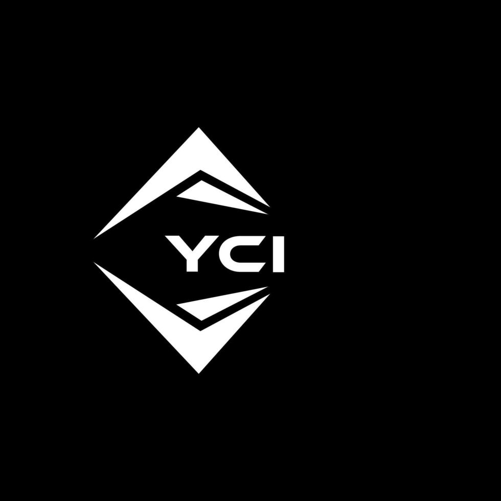 yci abstract monogram schild logo ontwerp Aan zwart achtergrond. yci creatief initialen brief logo. vector