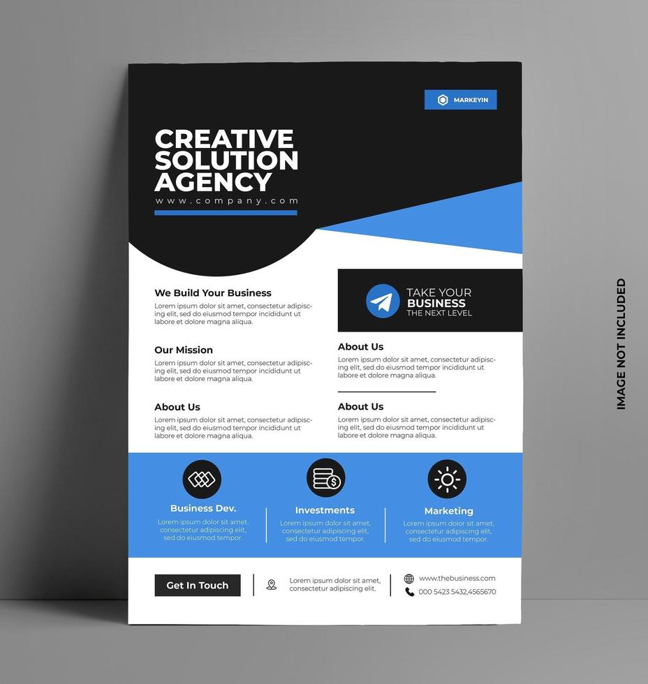 brochure folder lay-out sjabloon. vector