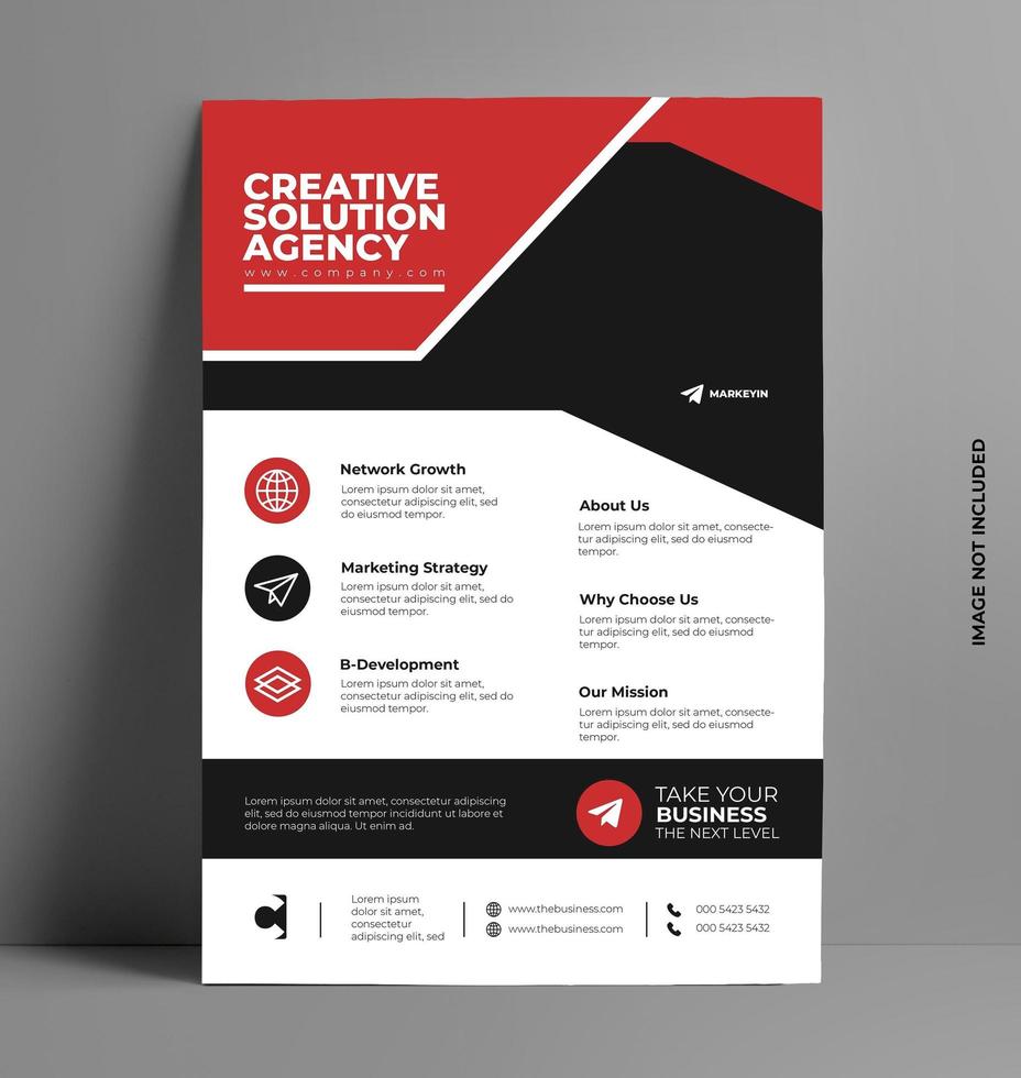 flyer ontwerp lay-out sjabloon in a4-formaat. vector