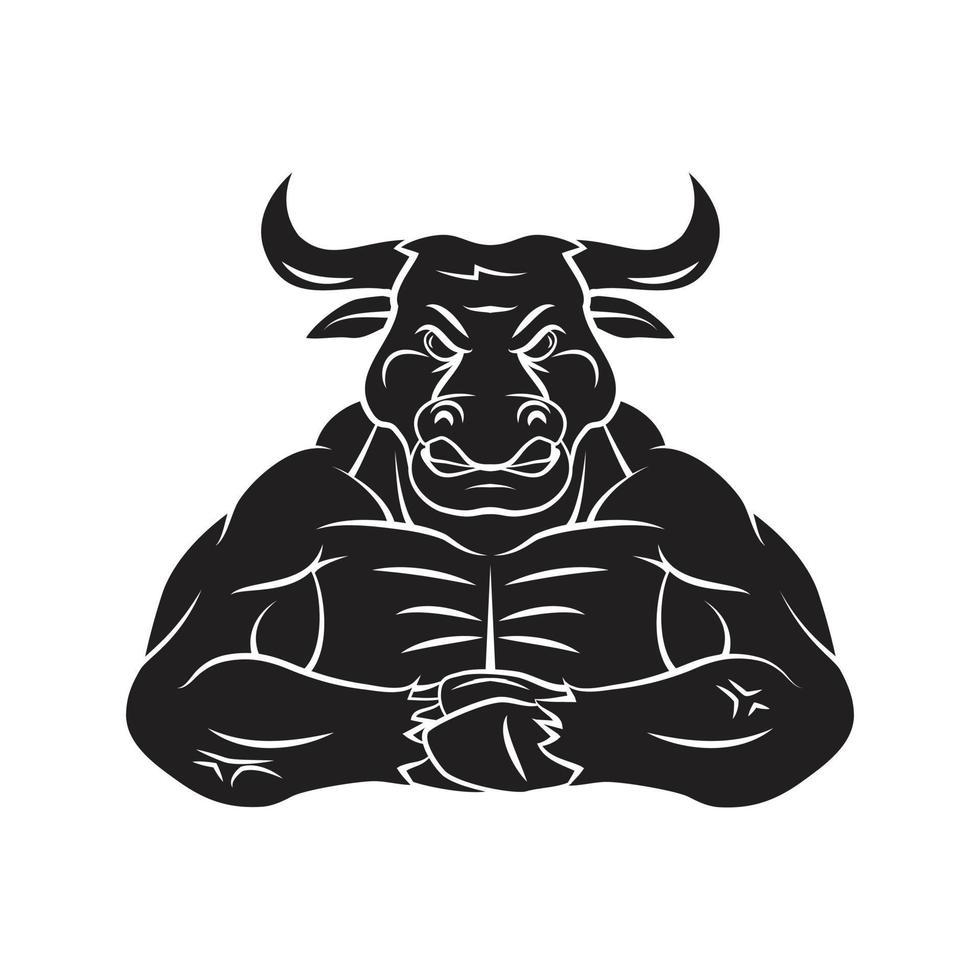 stier zwart symbool illustratie vector