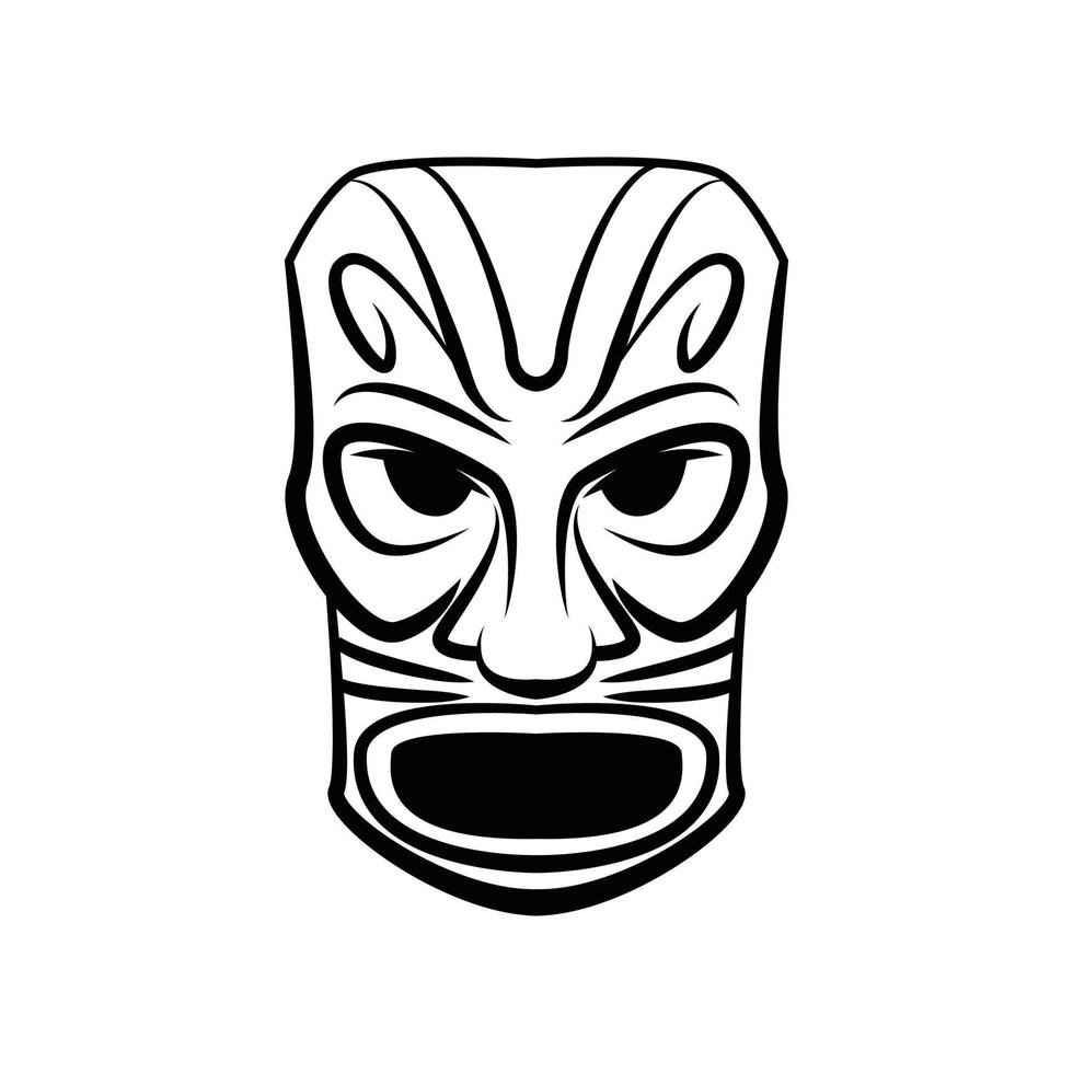 totem masker illustratie Aan wit achtergrond vector