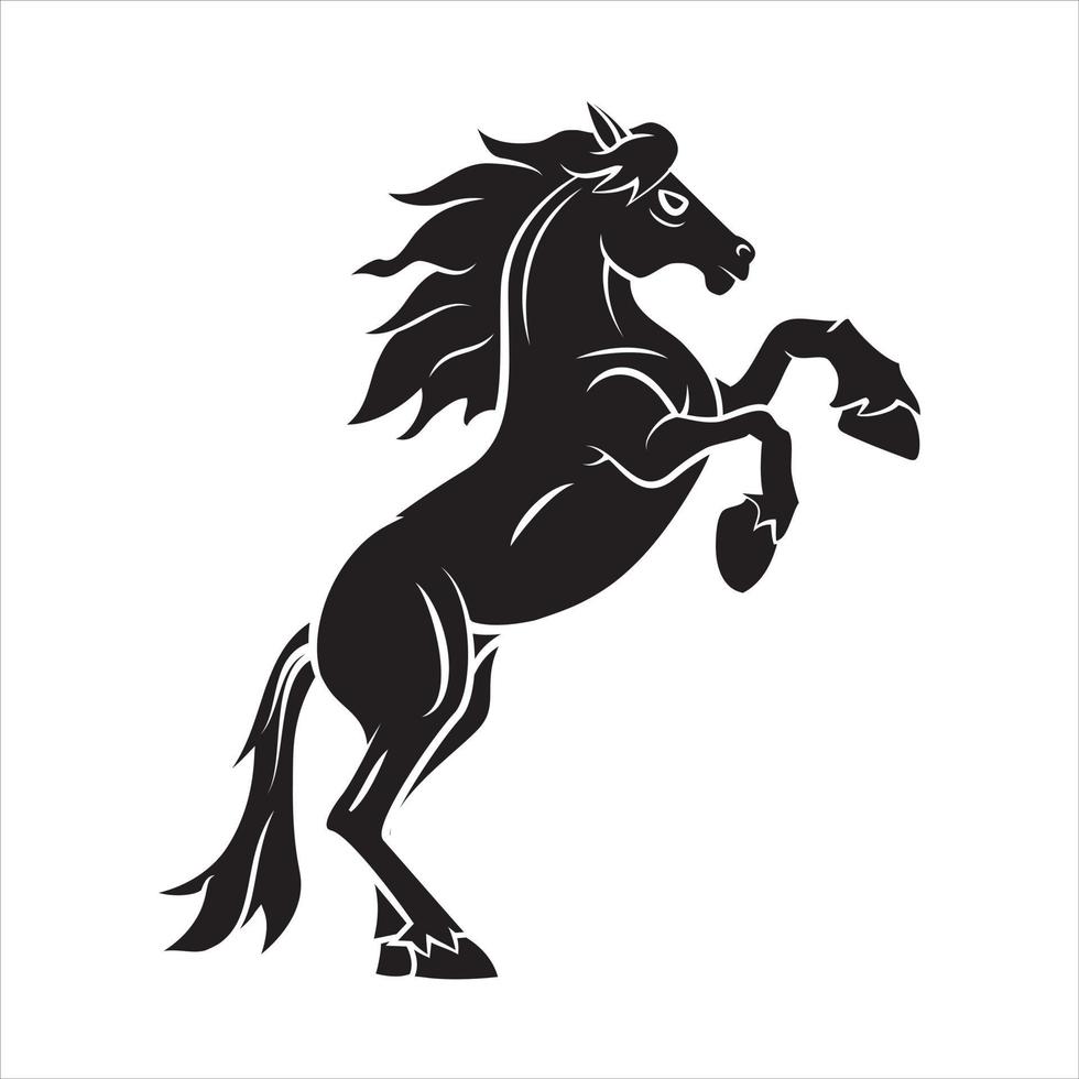 paard tatoeëren illustratie ontwerp vector