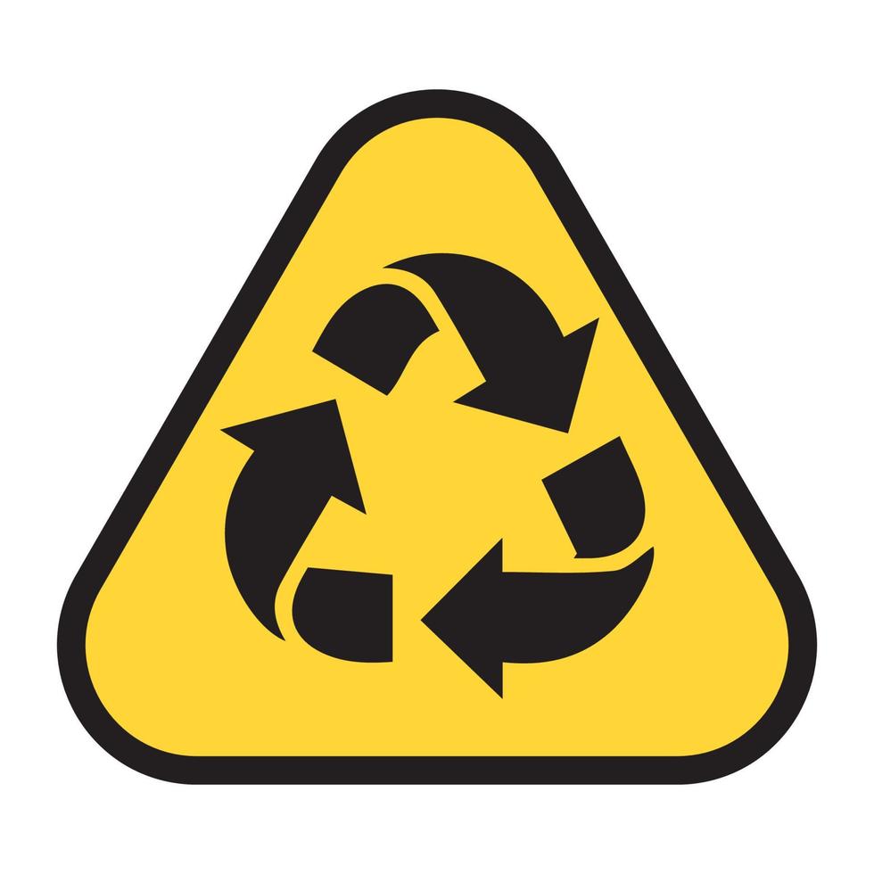 recycle icoon vector, teken, symbool. vector