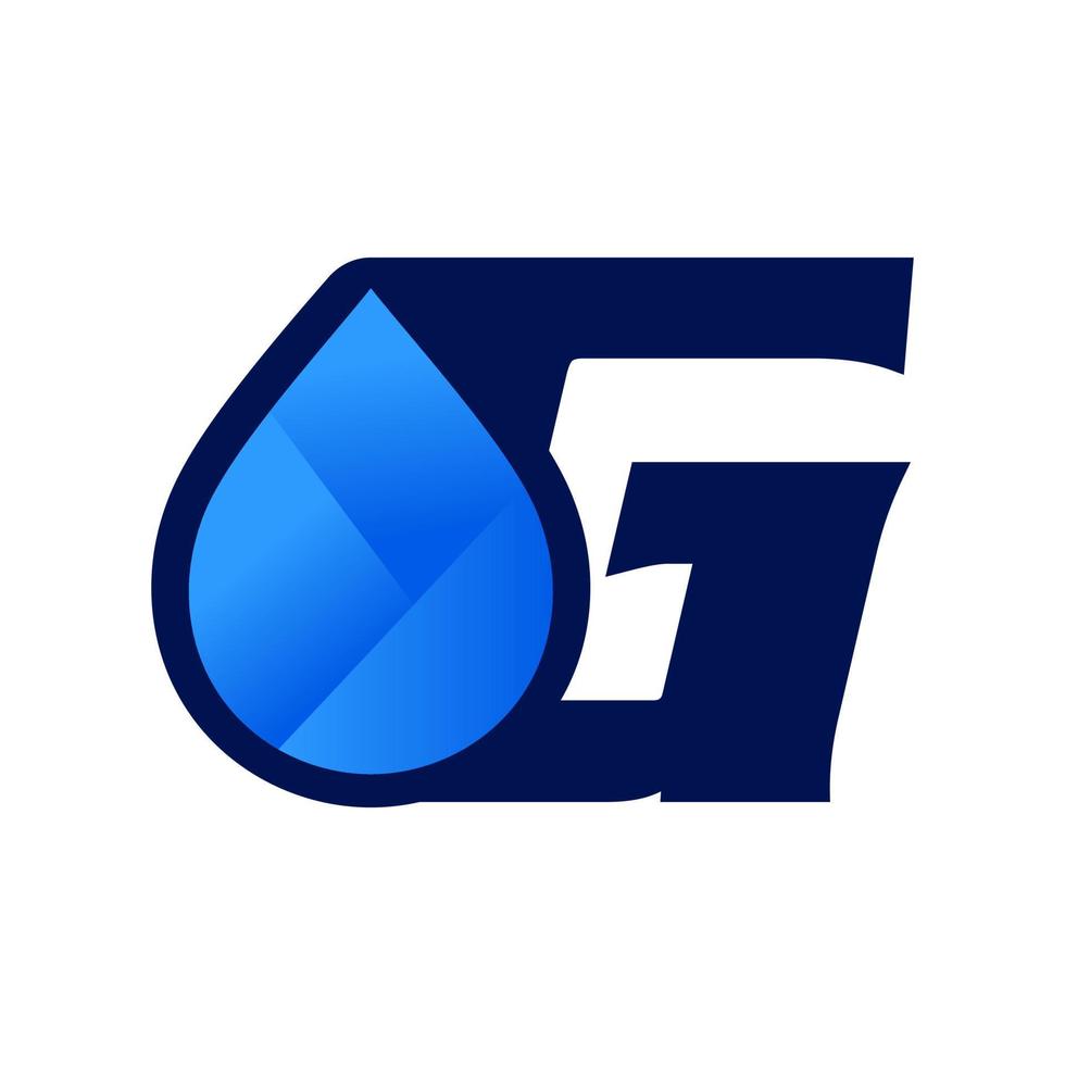 eerste g water laten vallen logo vector