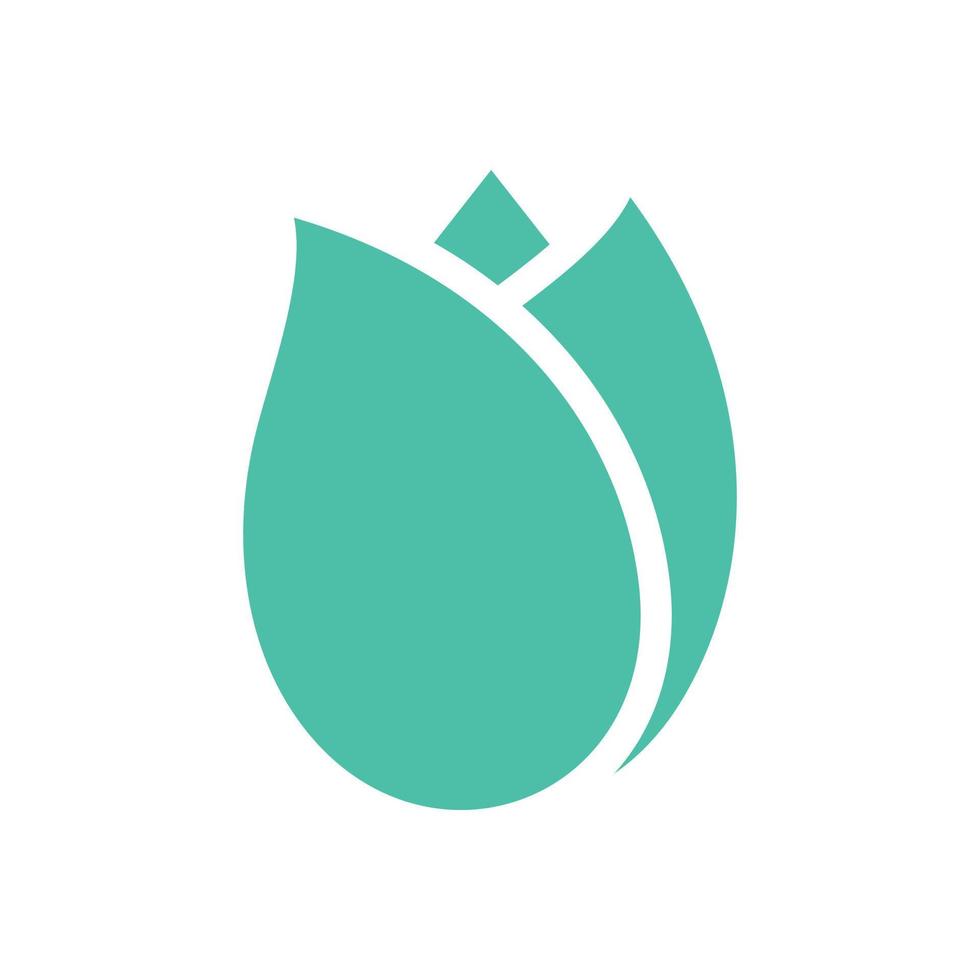 modern tulp bloem logo vector