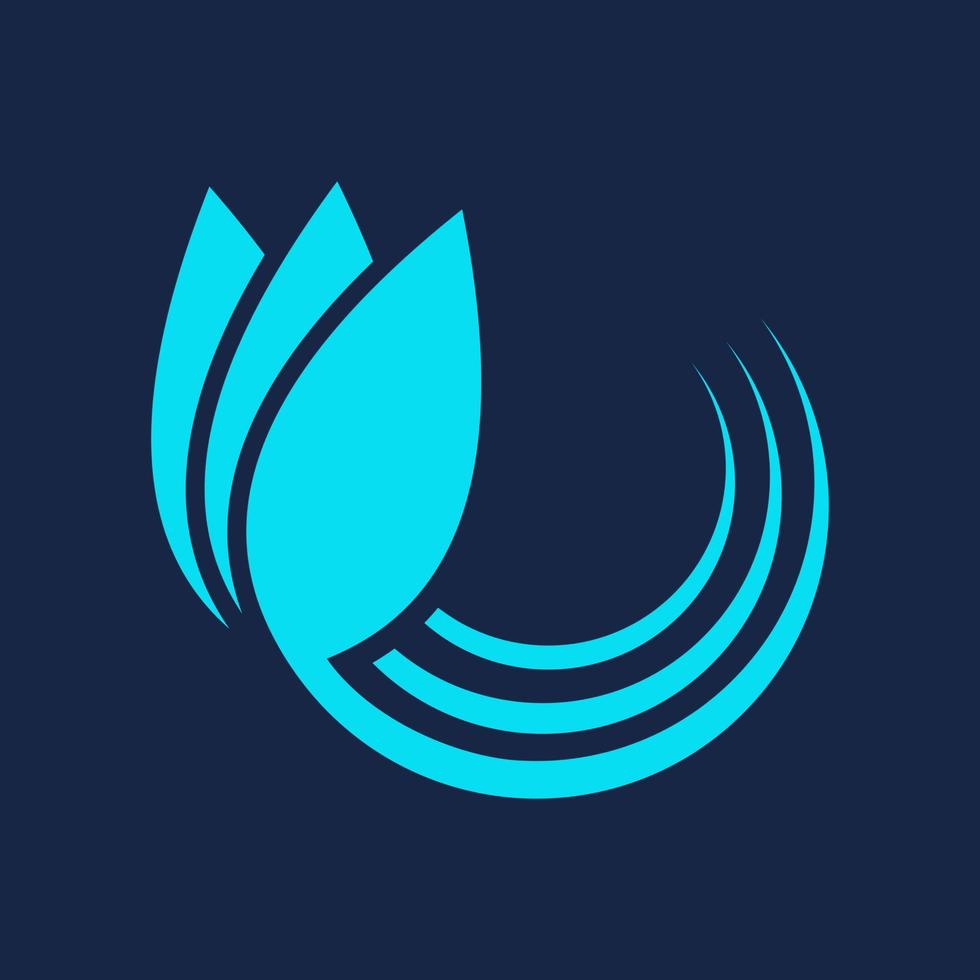 modern tulp bloem logo vector