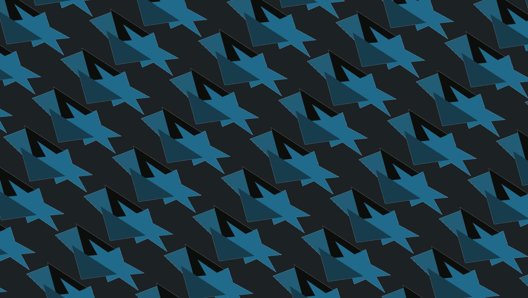 abstract achtergrond van symmetrie vorm in donker blauw zwart kleuren vector