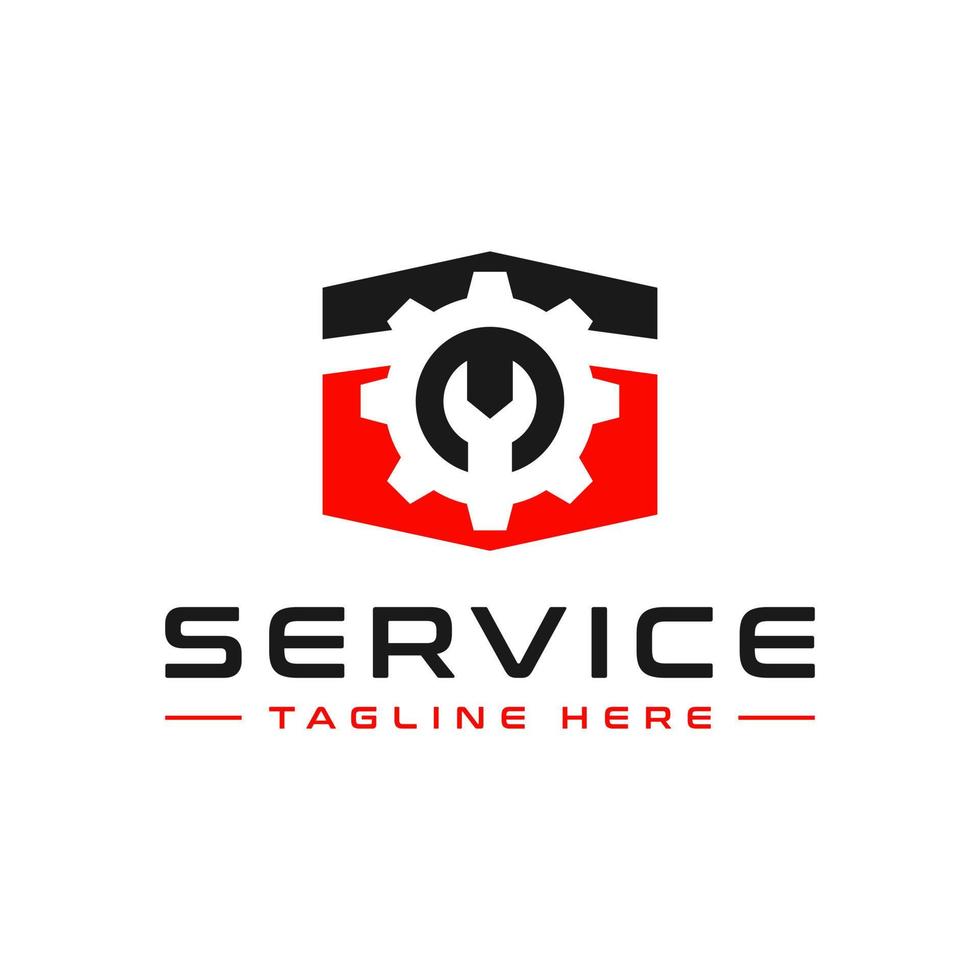 reparatie onderhoud illustratie logo ontwerp vector