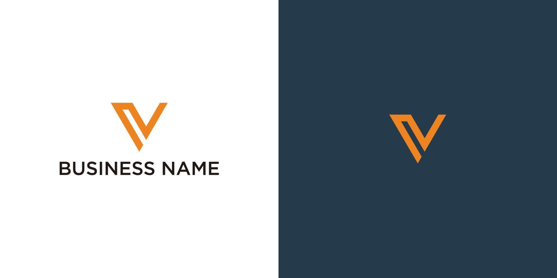 modern creatief v logo ontwerp vector