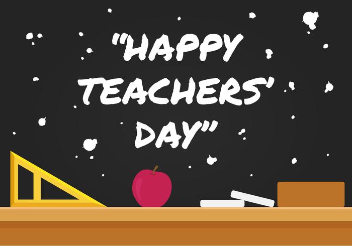 Gelukkige Teachers Day vectorillustratie vector