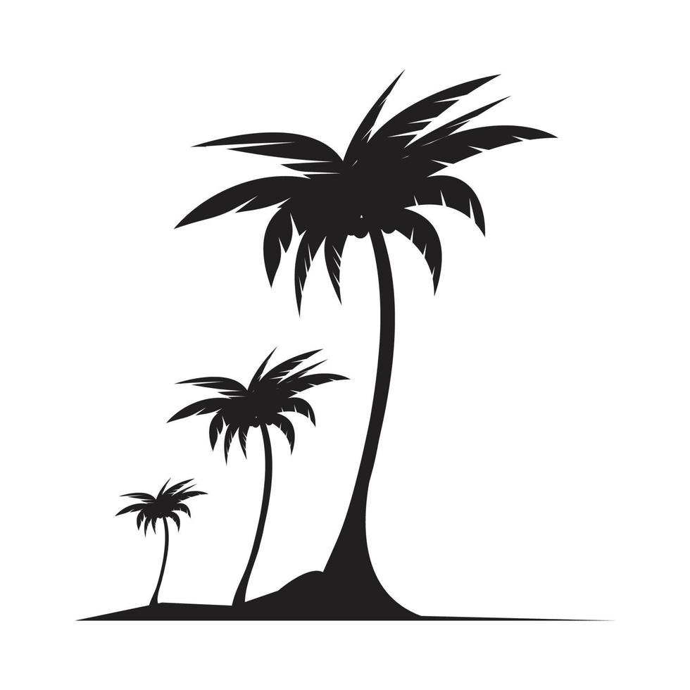 palm boom zomer logo en symbool sjabloon vector ontwerp