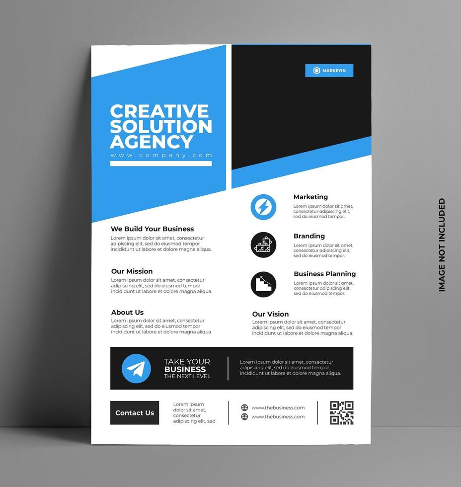 corporate flyer sjabloonontwerp. vector