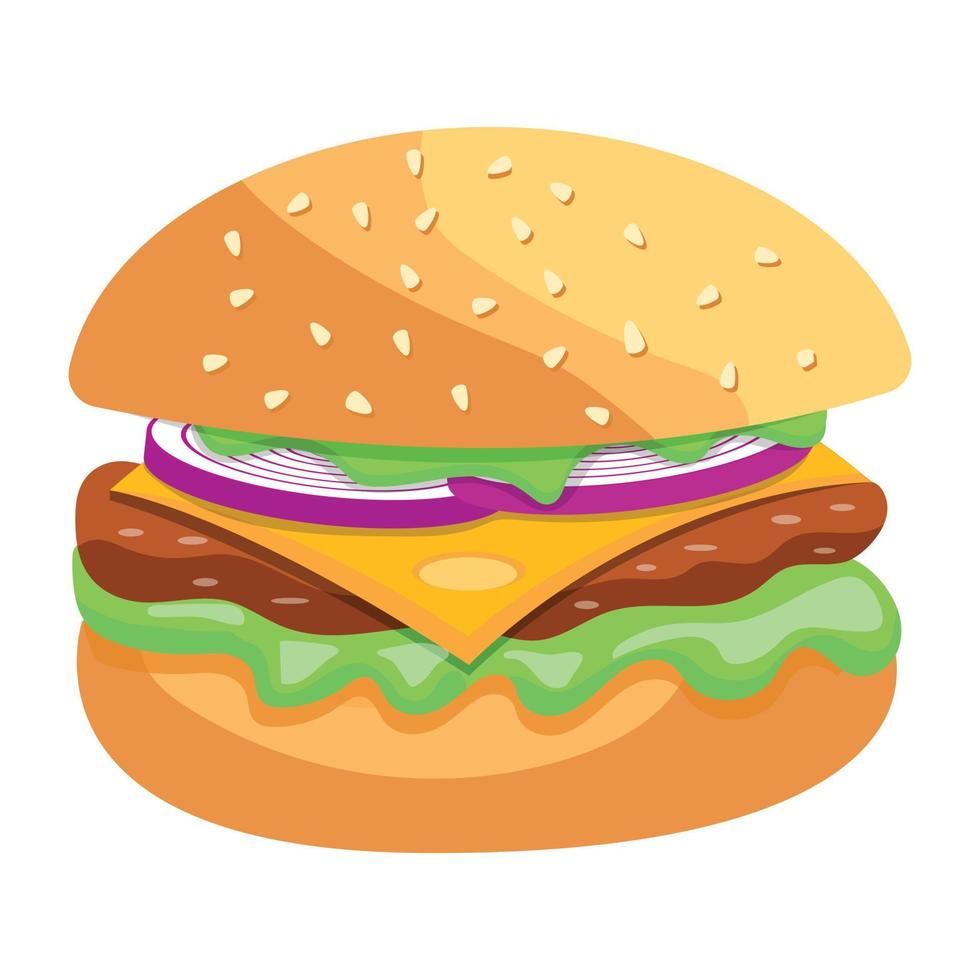 modieus Hamburger concepten vector