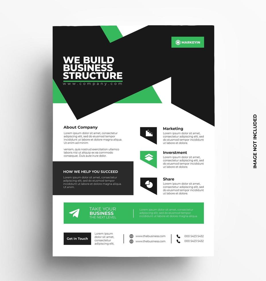 zakelijke moderne brochure ontwerpsjabloon. vector