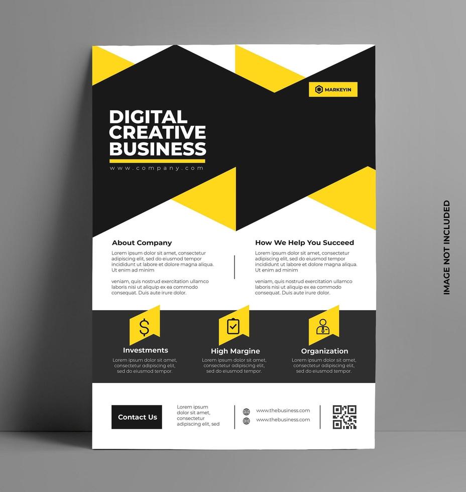 corporate business branding flyer ontwerpen. vector